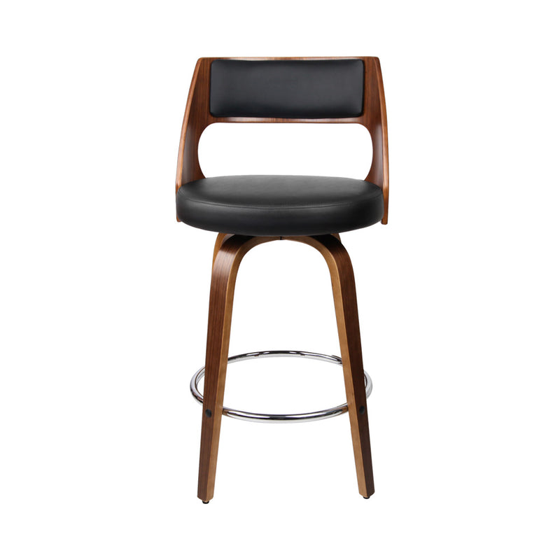 Diva Set of 2 Premium Black Wooden Bar Stools