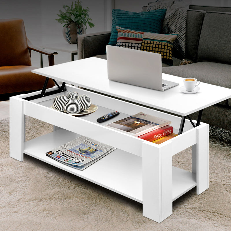 Diva Lift-top Coffee Table White