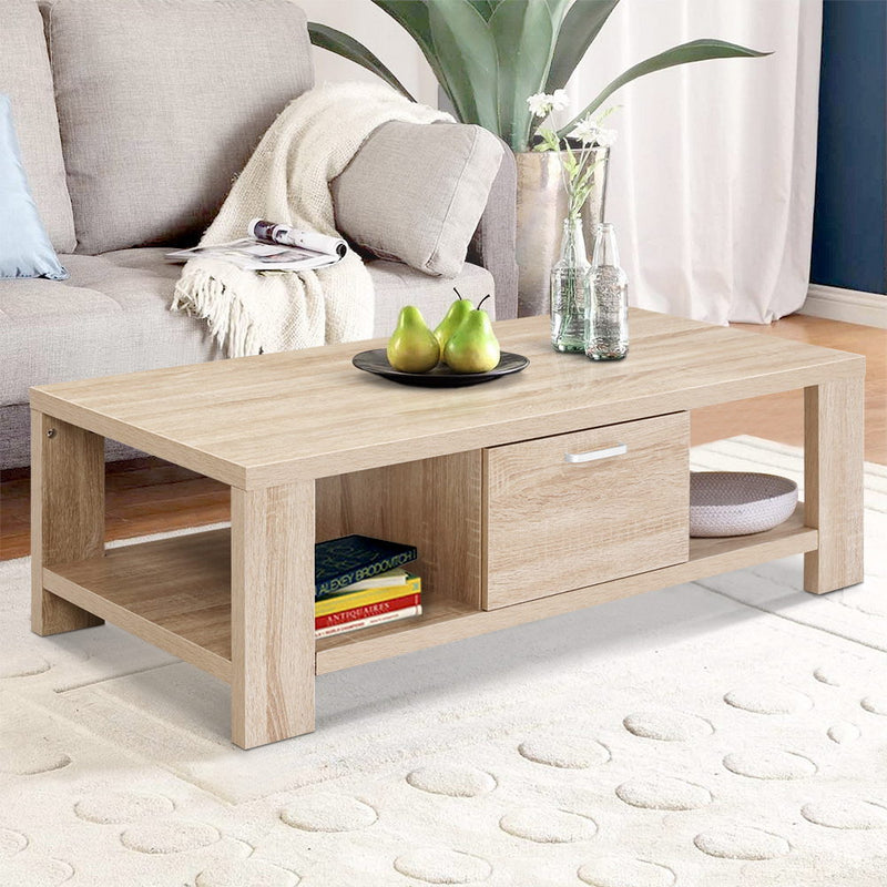 Diva 1 Drawer Oak Coffee Table
