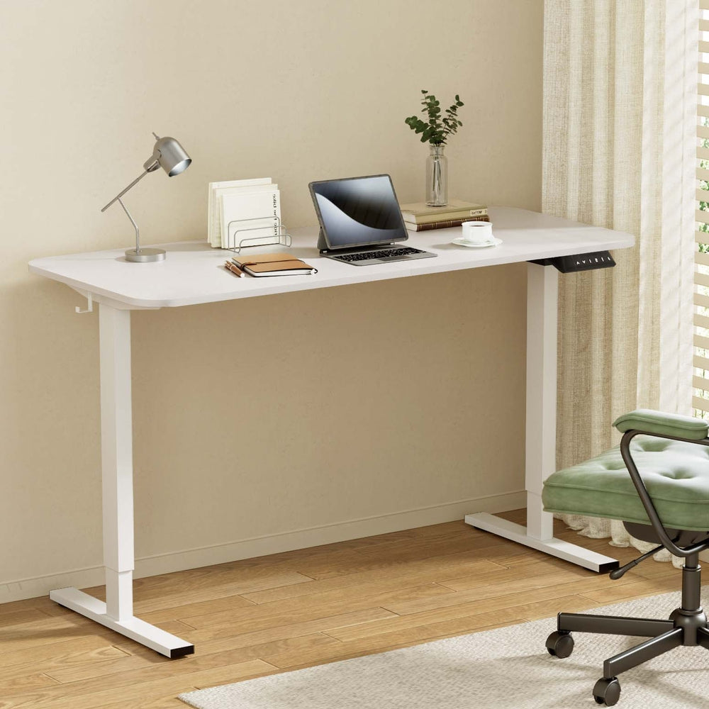 Diva Electric Height Adjustable Standing Desk White 140CM