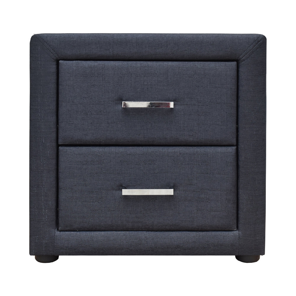 Milano Moda Bedside table Charcoal by Sleep House Sydney NSW