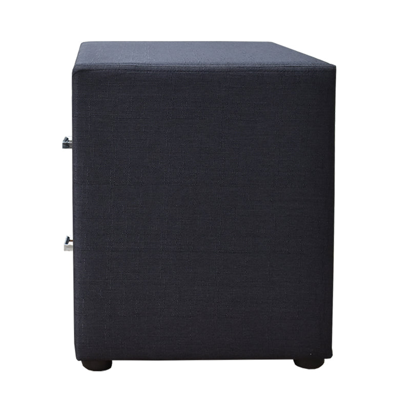 Milano Moda Bedside table - Charcoal
