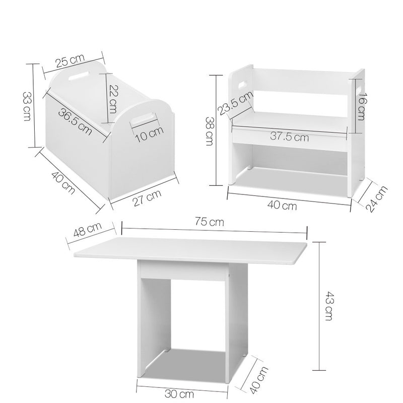 Keezi Kids Multi-function Table and Chair Toy Activity Desk