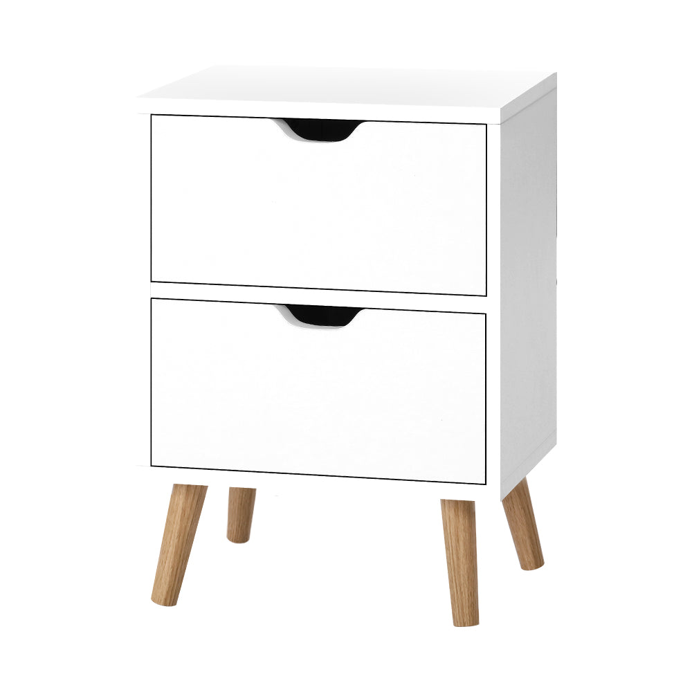 Milano Stylish Bedside Tables Nightstand by Sleep House Blackburn VIC