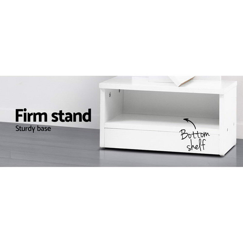 Diva Display 9-Shelf Tree Bookshelf Book Storage White