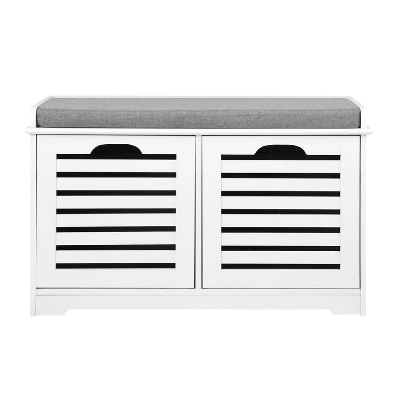 Stylish Fabric Shoe Bench with Drawers Best Price at Sleep House