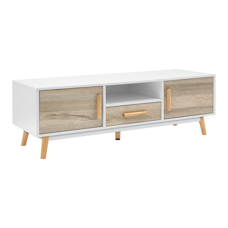 Diva Premium Wooden Entertainment Unit - White & Wood