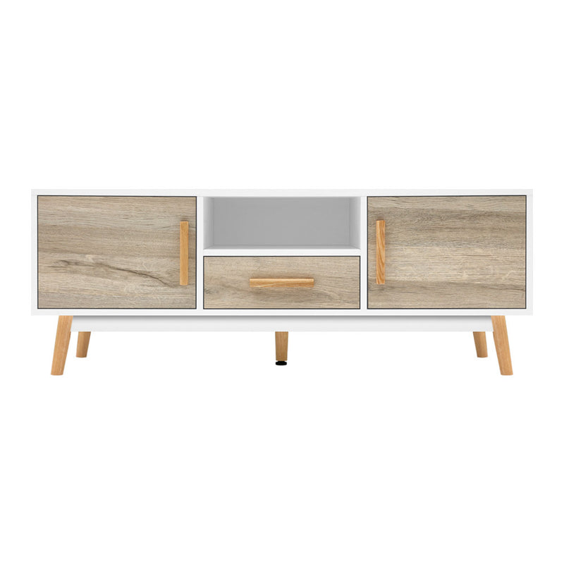 Diva Premium Wooden Entertainment Unit - White & Wood
