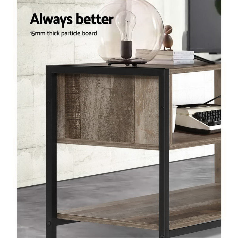 Diva Premium TV Cabinet Entertainment Unit Stand Storage Wood Industrial Rustic