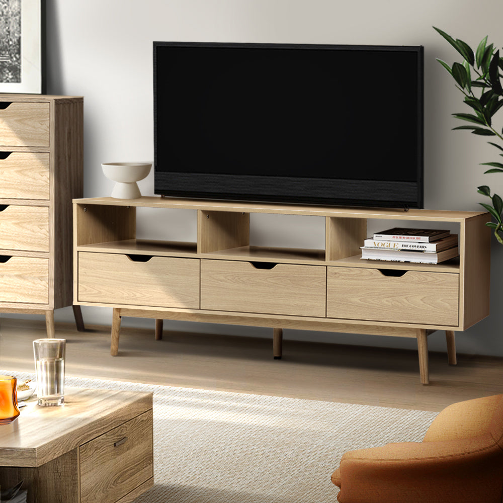 Diva Wooden Scandinavian Entertainment TV Unit at Sleep House Adelaide