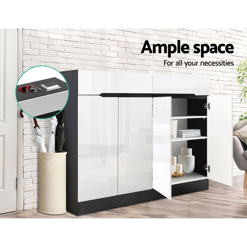 Diva Stylish Gloss Shoe Cabinet Shoes Storage Rack at Sleep House SA