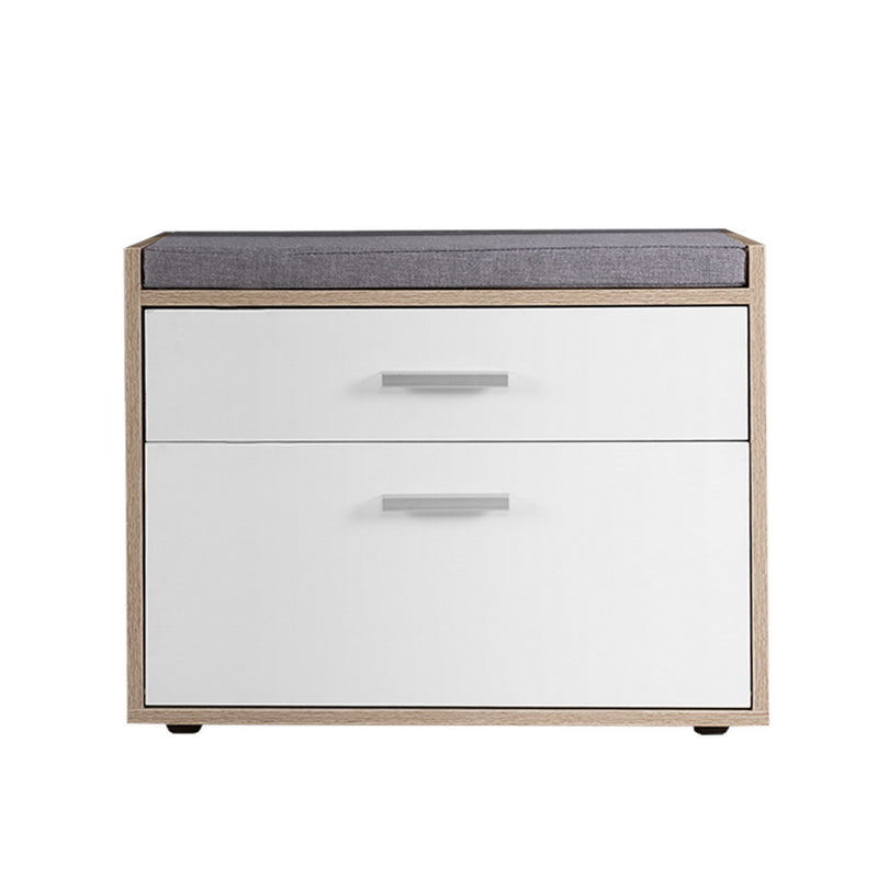 Diva Shoe Cabinet Bench Shoes Storage Organiser Wooden Cupboard  by Sleep House QLD