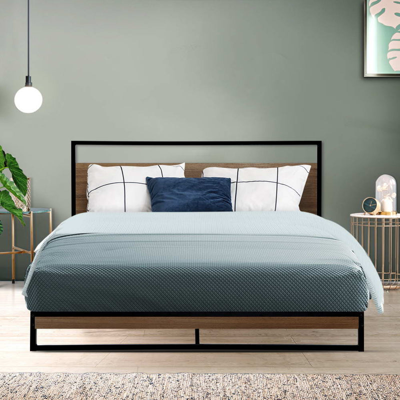 Milano Metal Bed Frame Bed Base Queen Size by Sleep House Boxhill VIC
