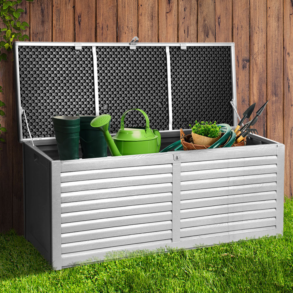 Outdoor Garden Storage Box Bench Seat 390L at Sleep House Melbourne