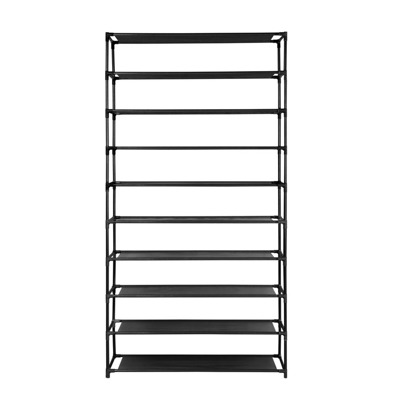 Shoe Rack Metal Shelf 50 Pairs 10 Tier at Sleep House Melbourne