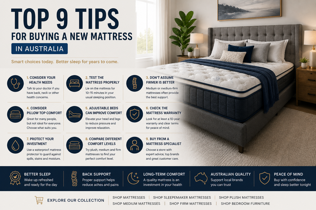 Top 9 Tips for Buying a New Mattress in Australia