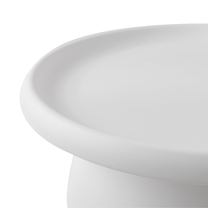 Diva Round 71CM Plastic White Coffee Table