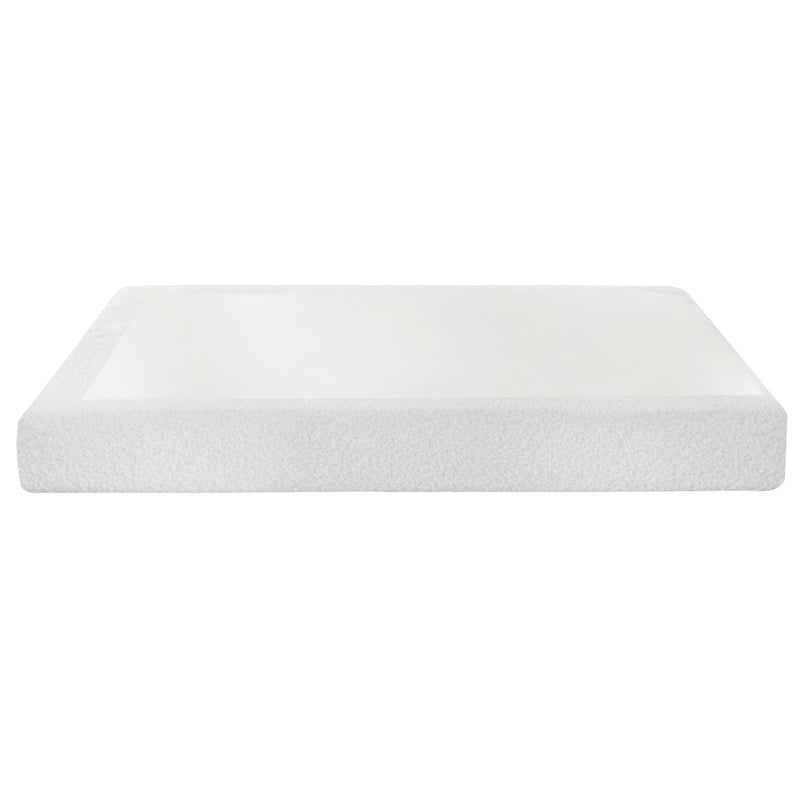 Milano Compression Vacuum High Density Sponge Boucle Bed Frame - Queen Size