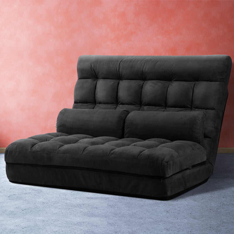 Milan 2 Seater Modern Floor Lounge Sofa Bed