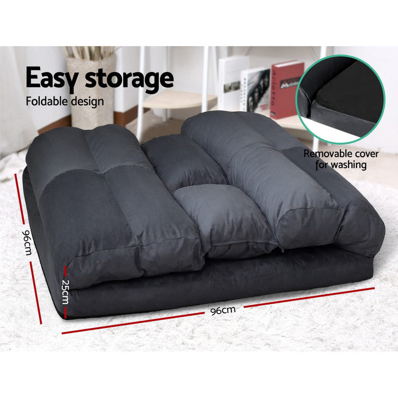 Milan 2 Seater Floor Lounge Sofa Bed