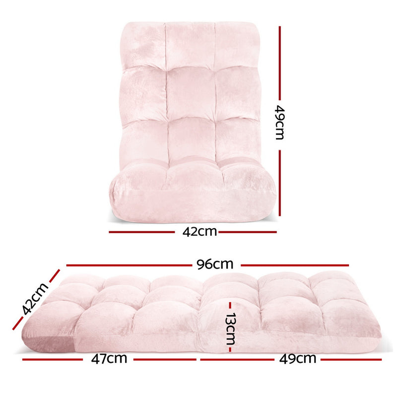 Milan Flannel Fabric Floor Lounge Sofa Chair