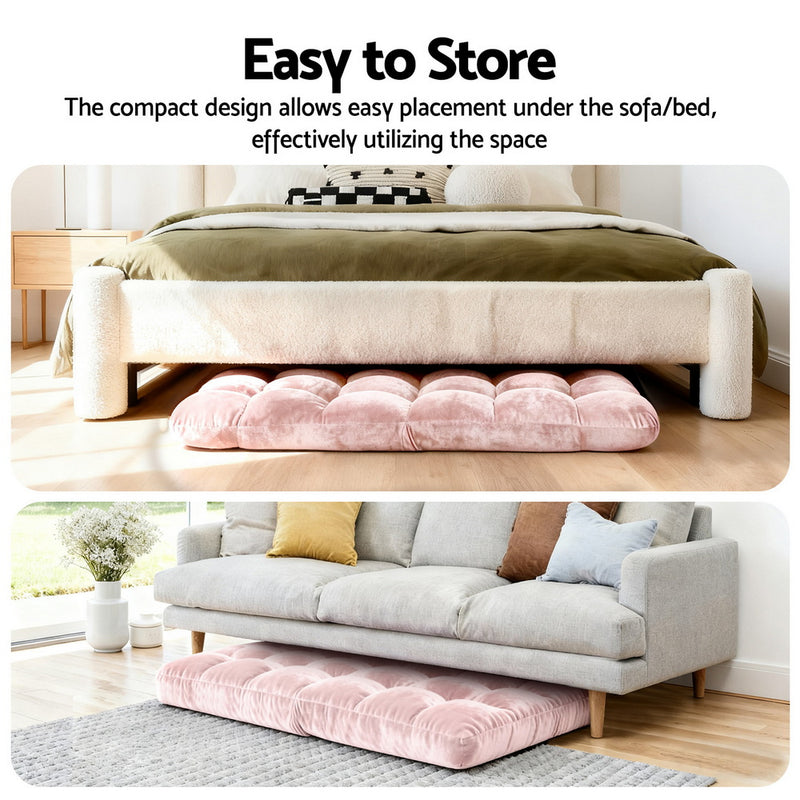 Milan Flannel Fabric Floor Lounge Sofa Chair