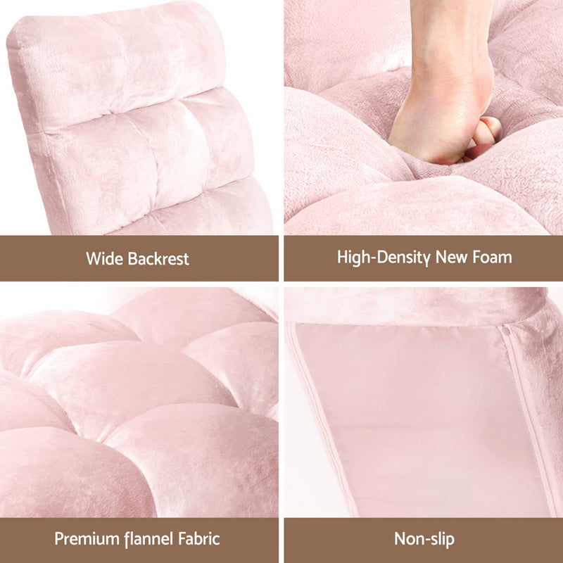 Milan Flannel Fabric Floor Lounge Sofa Chair