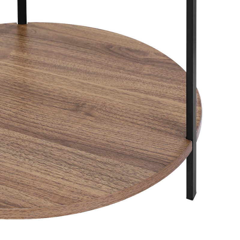 Diva Round White Cedric Coffee Table Side Table
