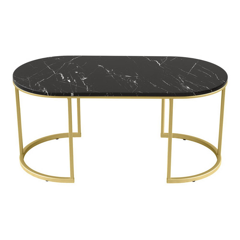 Diva Marble Effect Black Coffee Table