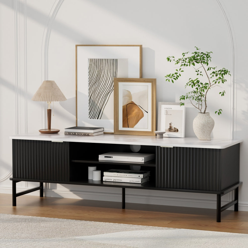 Diva Entertainment Unit – White and Black