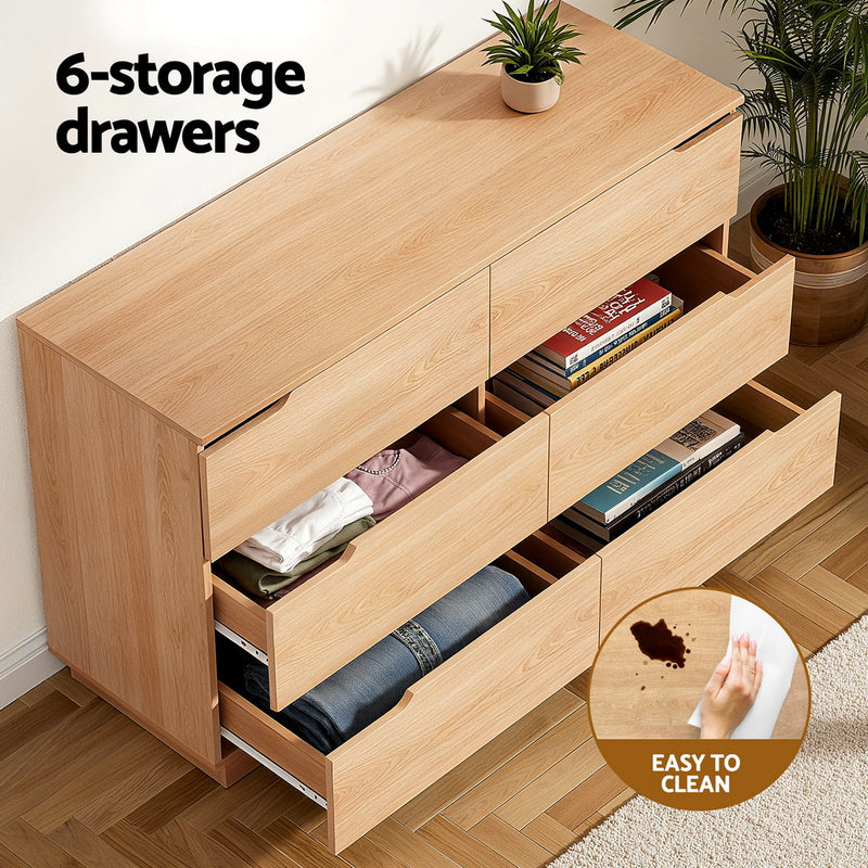 Milan Morden 6 Chest of Drawers
