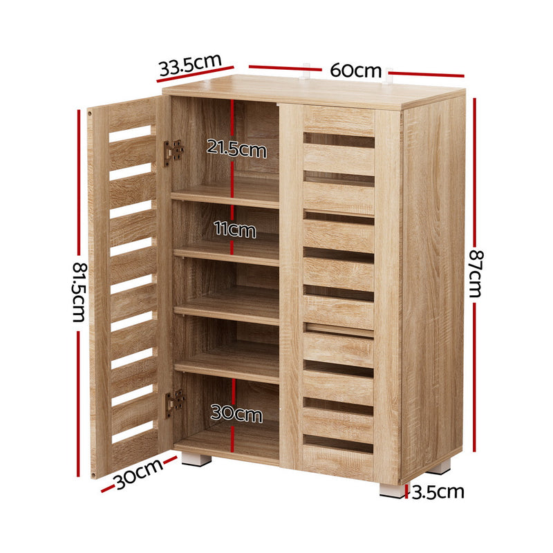 Alster Shoe Cabinet – Pine & White