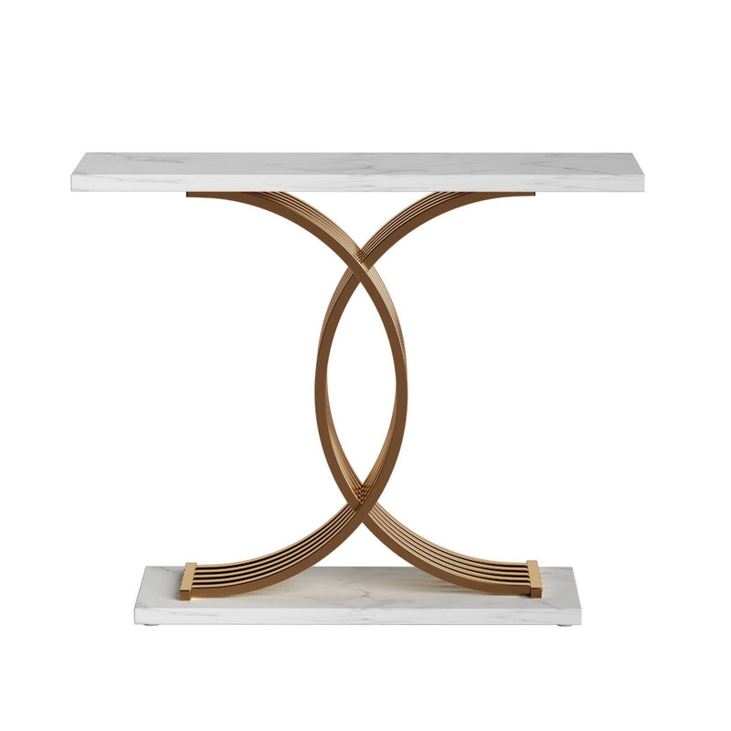 Milan Console Table Marble Effect
