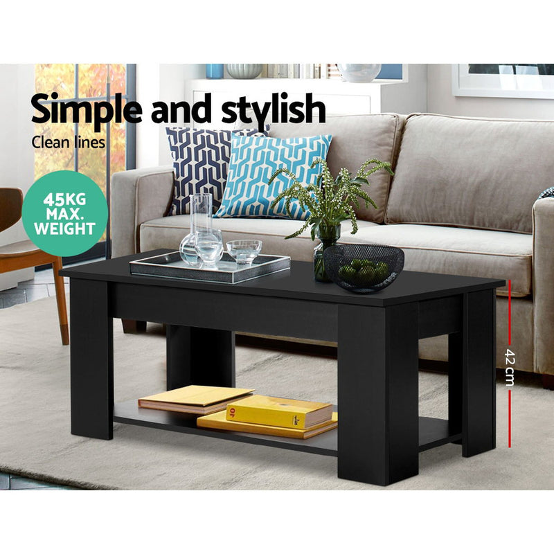 Diva Lift-top Black Coffee Table
