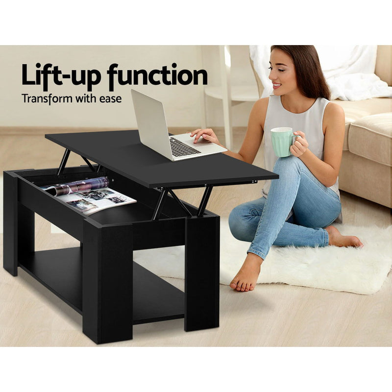 Diva Lift-top Black Coffee Table