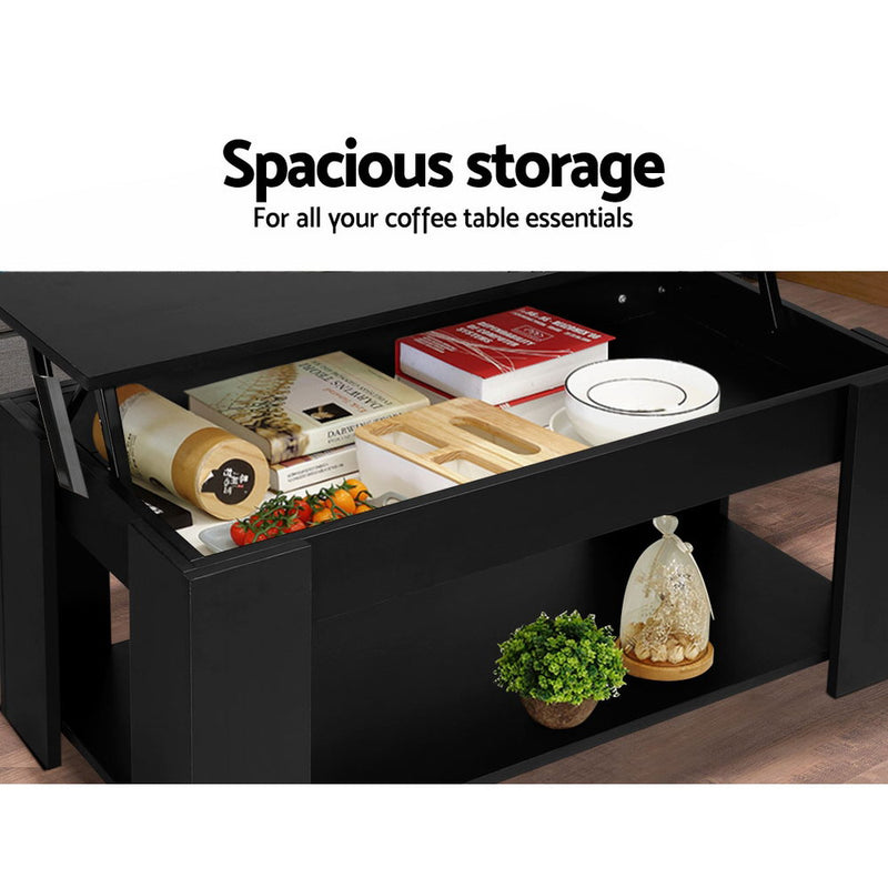 Diva Lift-top Black Coffee Table