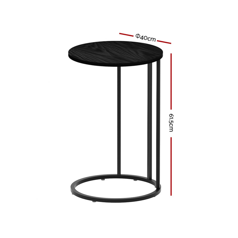 Diva Round Black Coffee Table