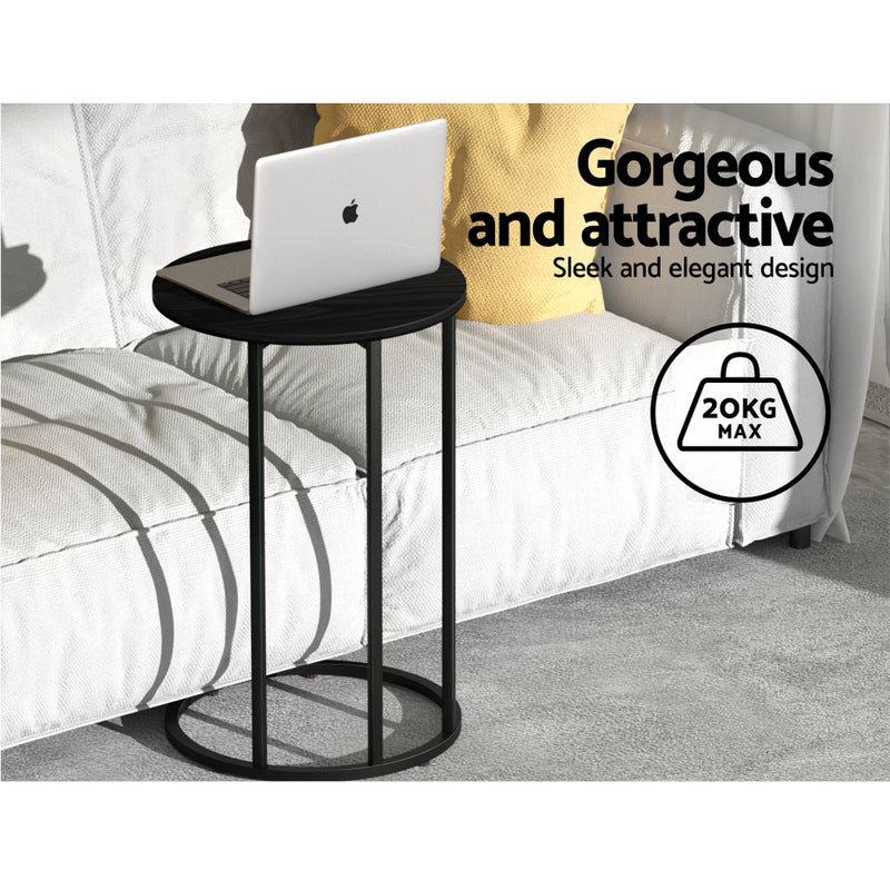 Diva Round Black Coffee Table