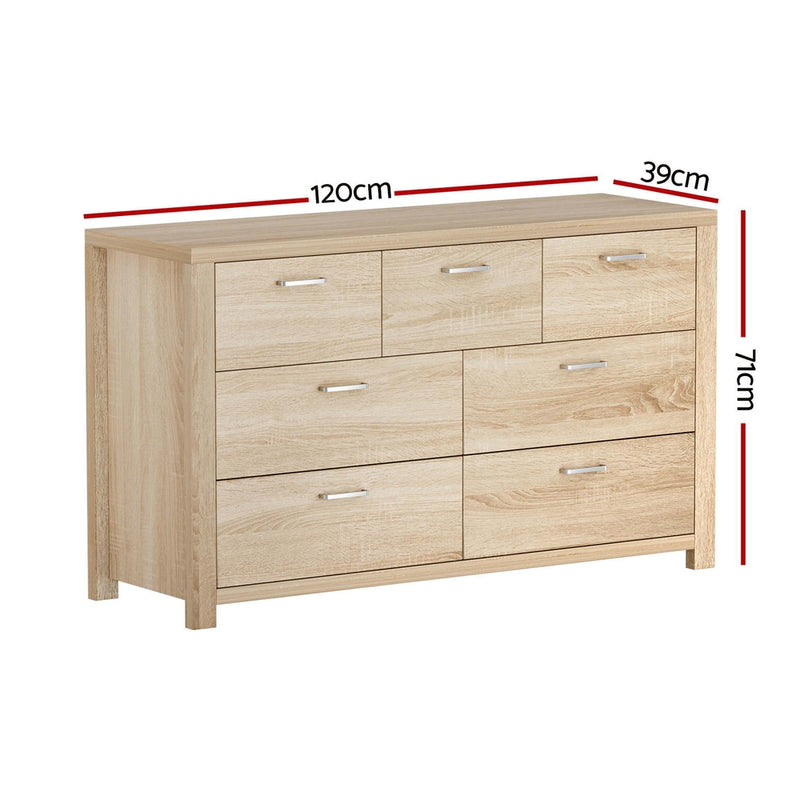 Milan Stylish 7 Chest of Drawers