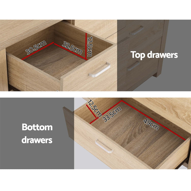 Milan Stylish 7 Chest of Drawers