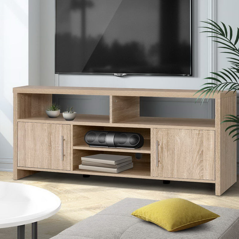 Diva Oak Entertainment Unit with Storage – 140cm