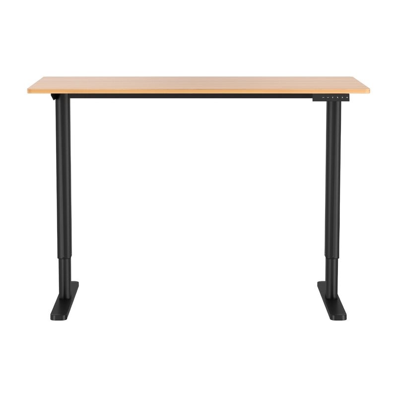 Diva Electric Height Adjustable Standing Desk Oak 120CM