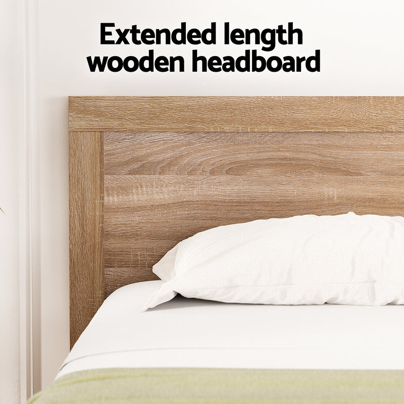 Milan Premium Pine Wood Bed Frame - King Single Size