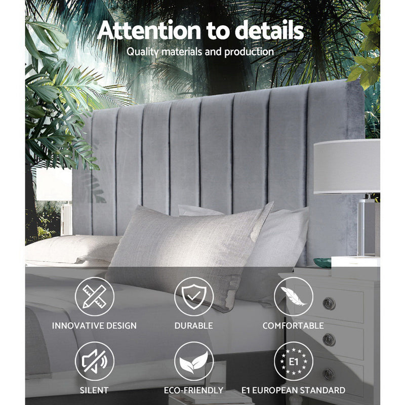 Milano Premium Fabric Bed Head Headboard Double Size by Sleep House