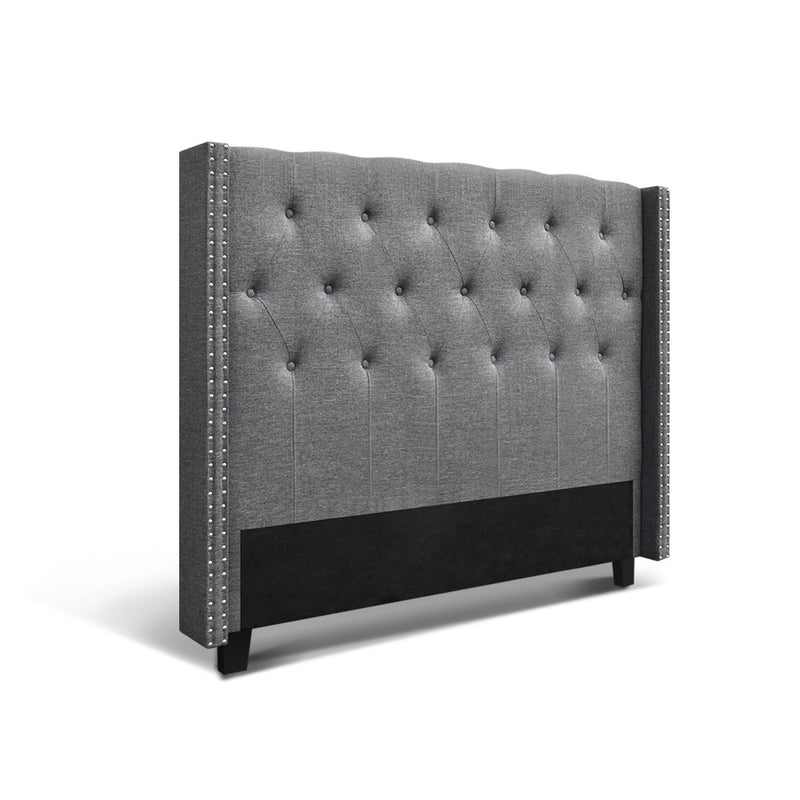 Milano Premium Fabric Bedhead Grey 