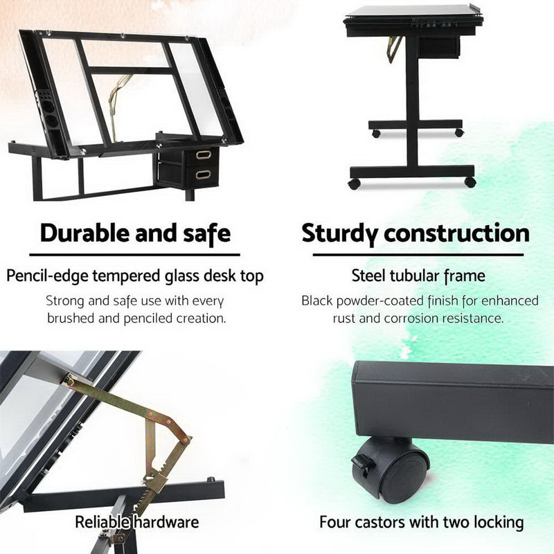 Diva Office Adjustable Drawing Desk at Sleep House Burwood VIC