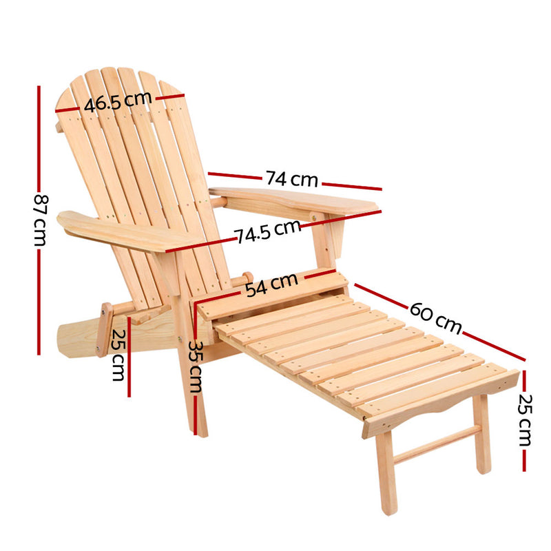 Outdoor Sun Lounge Chairs Beach Chair Recliner Adirondack Patio 