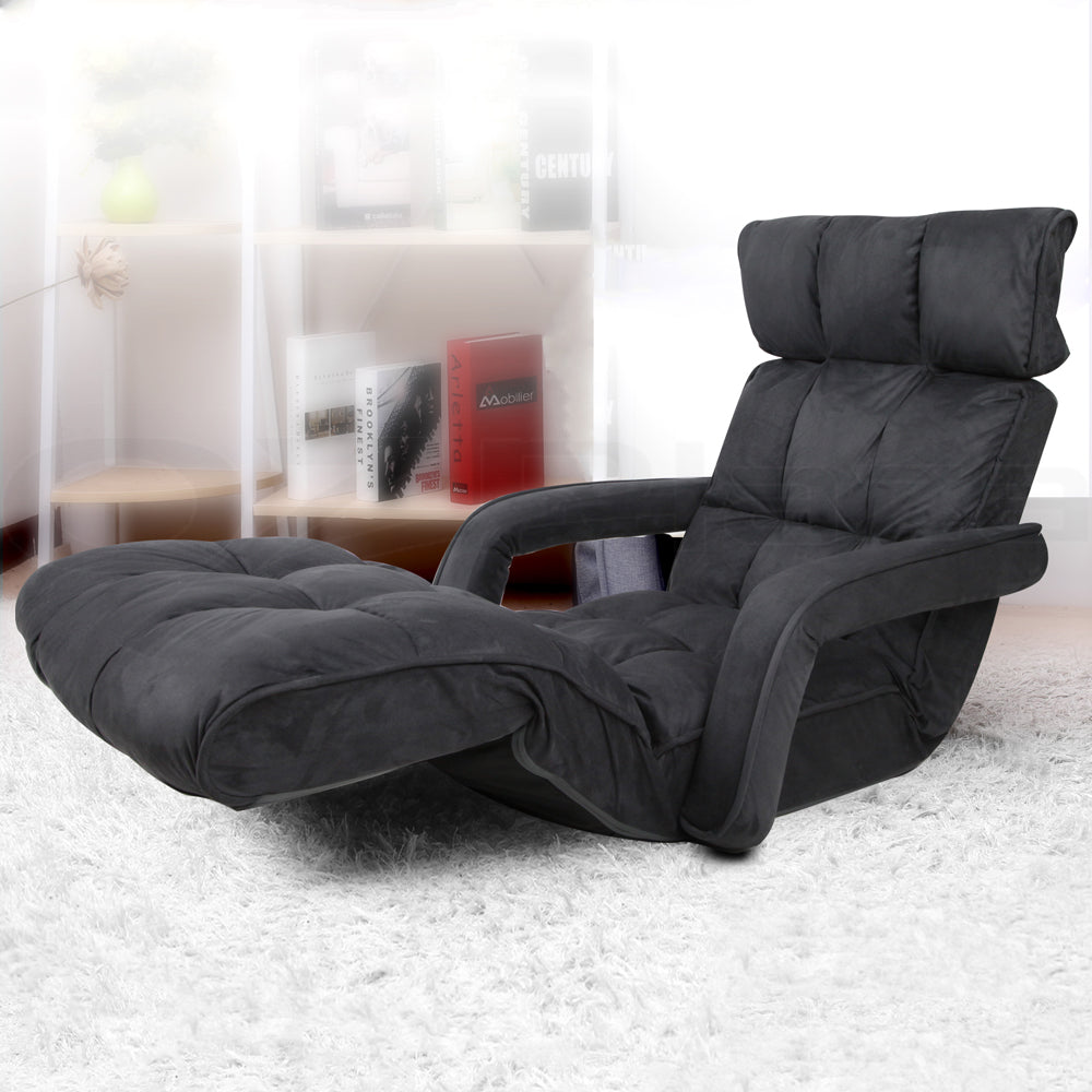Milano Premium Adjustable Lounger with Arms by Sleep House Doncaster 