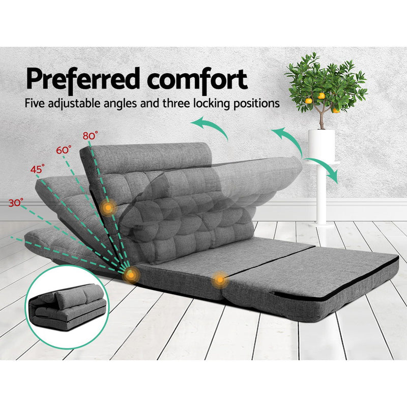 Diva Lounge Sofa Bed 2-seater Floor Folding at Sleep House Nunawading 