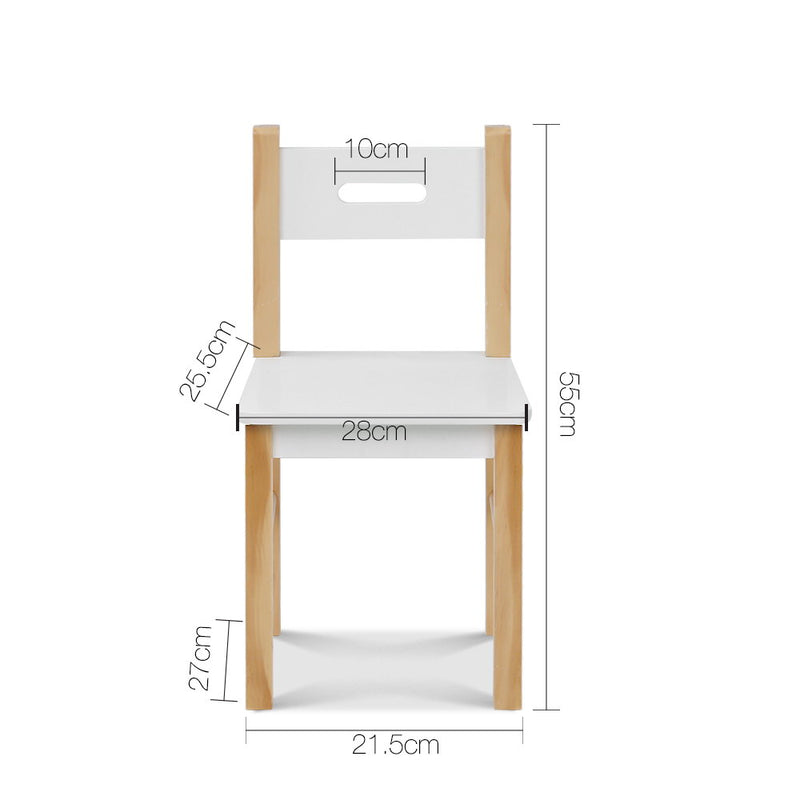 Keezi Kids Table and Chair Set Activity Chalkboard 
